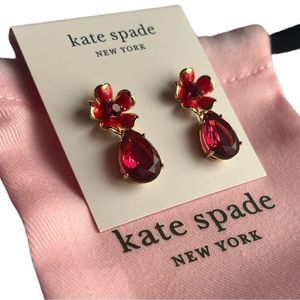 ⭐️Host Pick⭐️ 🆕 Kate Spade: Blushing Blooms Flower Drop Earrings With Dust Bag